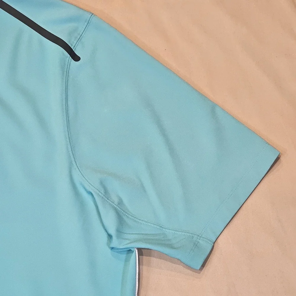 Nike Golf Polo‎ Shirt Mens XL Tour Performance Perforated Colorblock Stretch